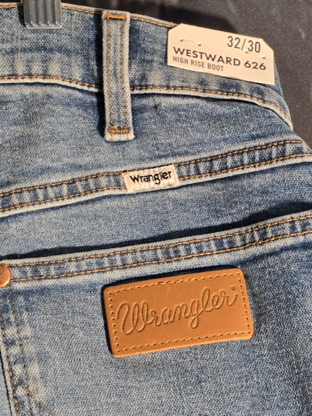 Wrangler Westward 626 High Rise Boot Jeans Womens 32x30 Medium Wash NWT - Picture 9 of 12